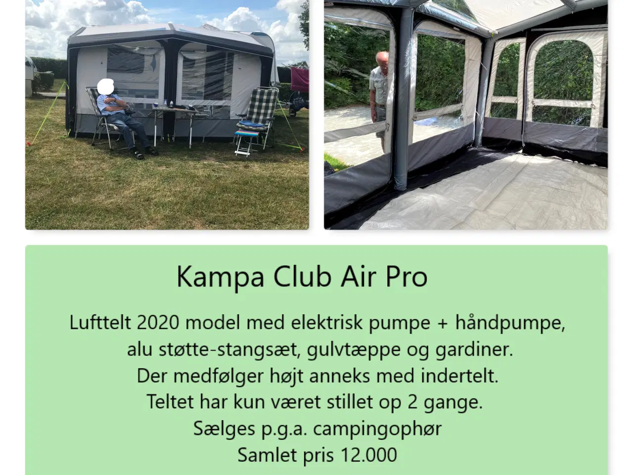 Billede 1 - Lufttelt med anneks