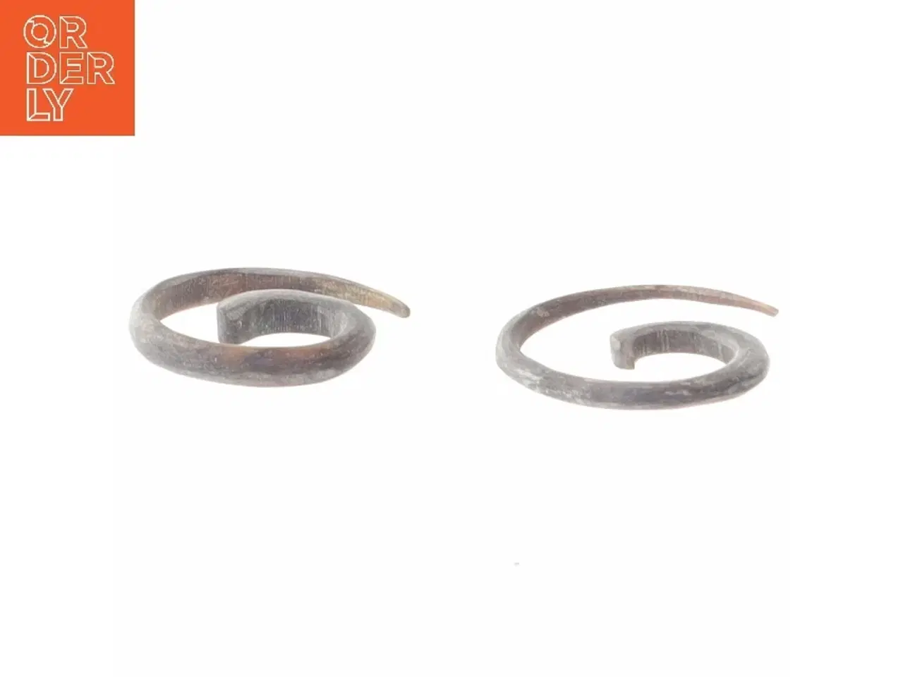 Billede 3 - Spiralformede øreringe (str. Ø 2 cm)