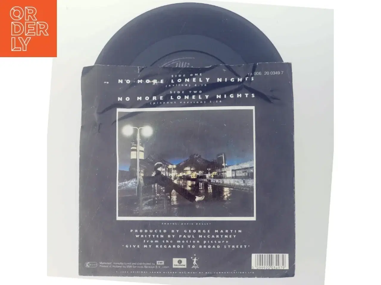 Billede 3 - No More Lonely Nights single vinyl