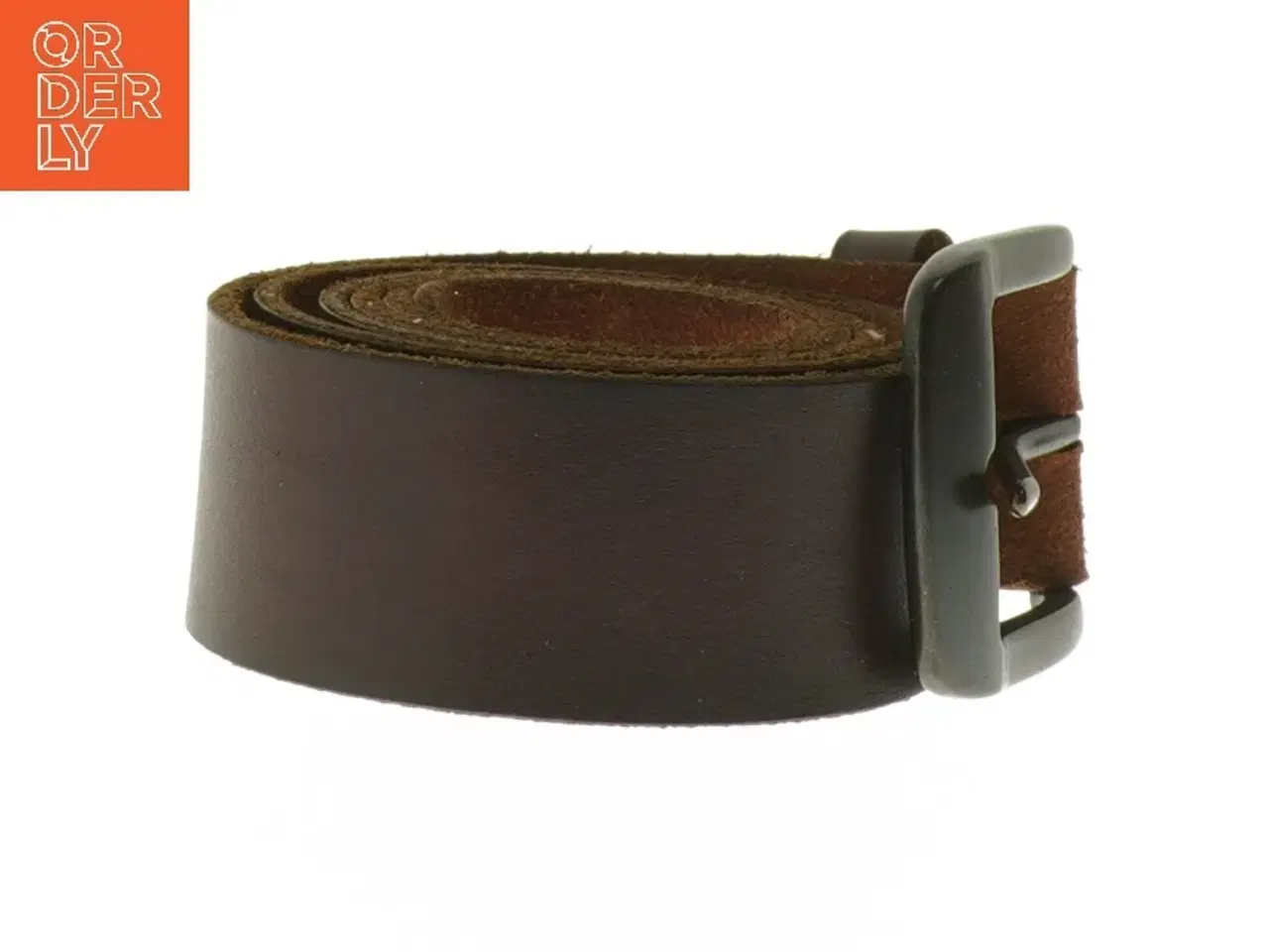 Billede 2 - Brun læderbælte (str. 115 cm)