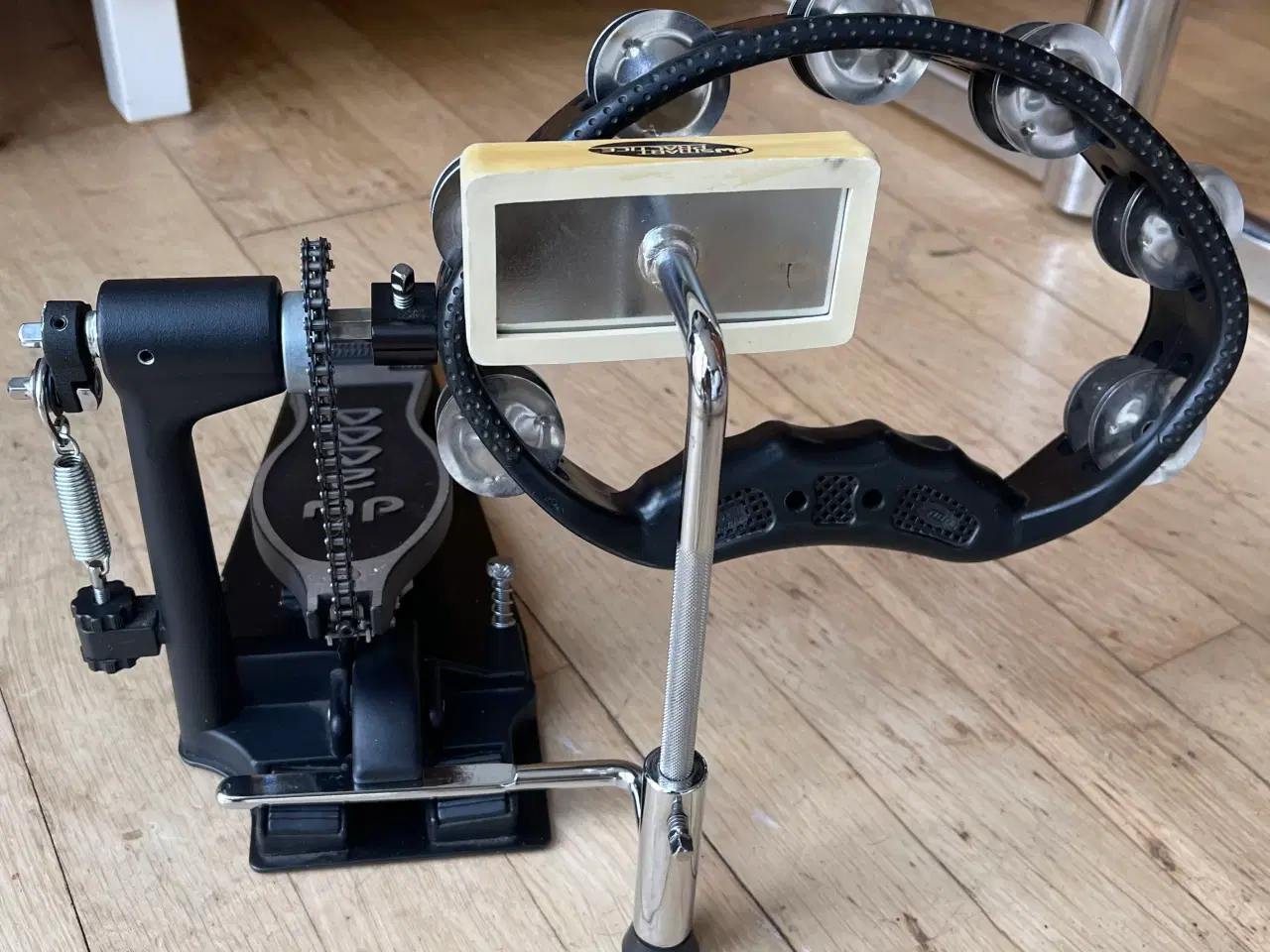 Billede 1 - DW 2000 fodbetjent tamburin sort