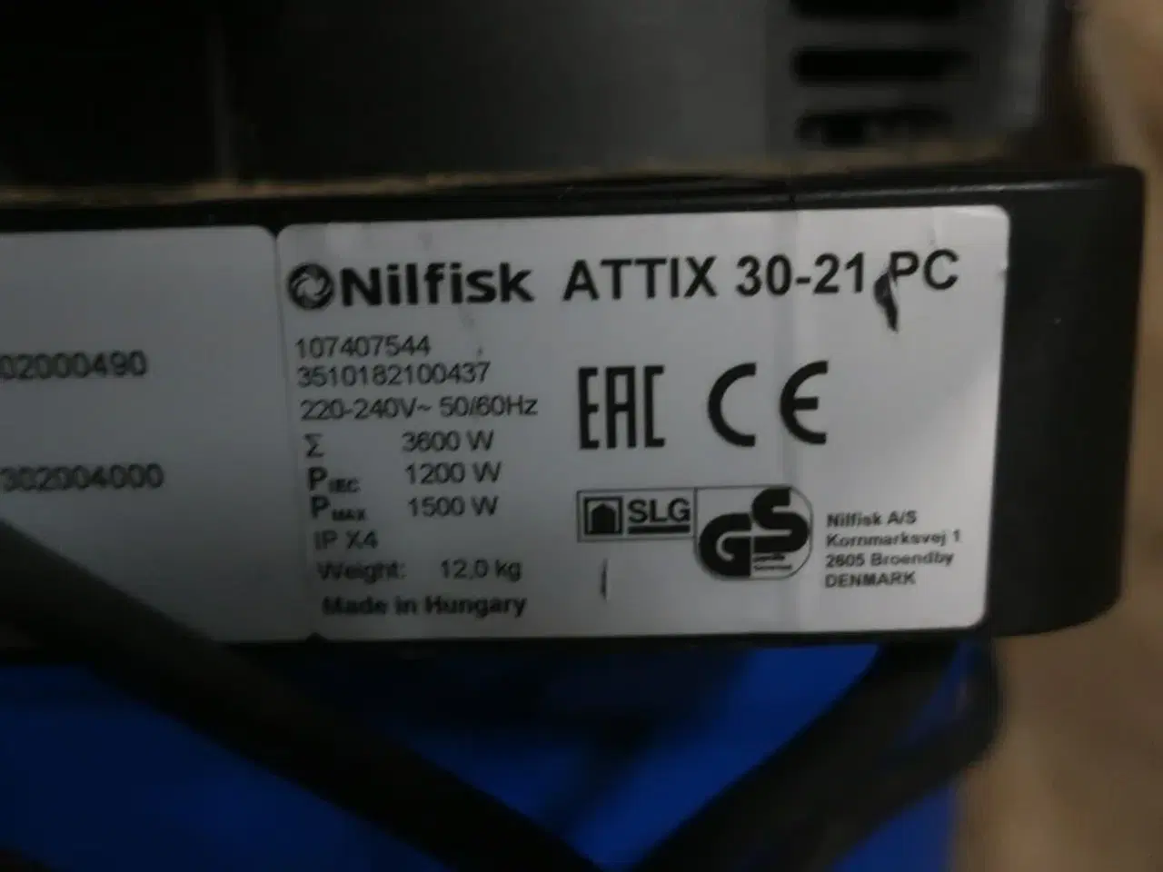 Billede 4 - Støvsuger NILFISK ATTIX 30-21 pc