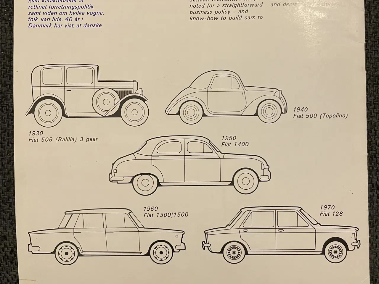 Billede 3 - Fiat bil blad 40 år med fait 