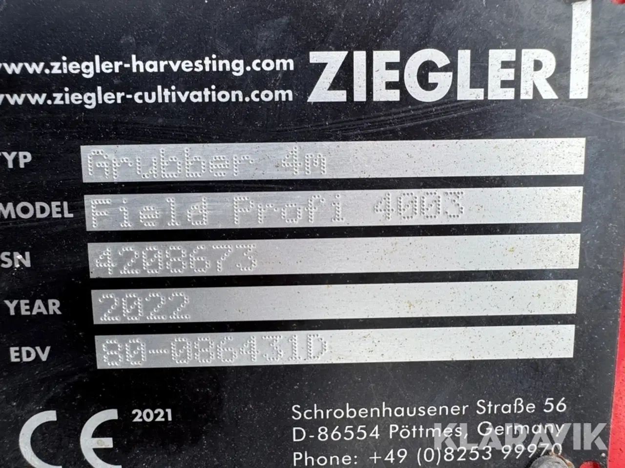 Billede 5 - Dybdeharve Ziegler Field profi 4003