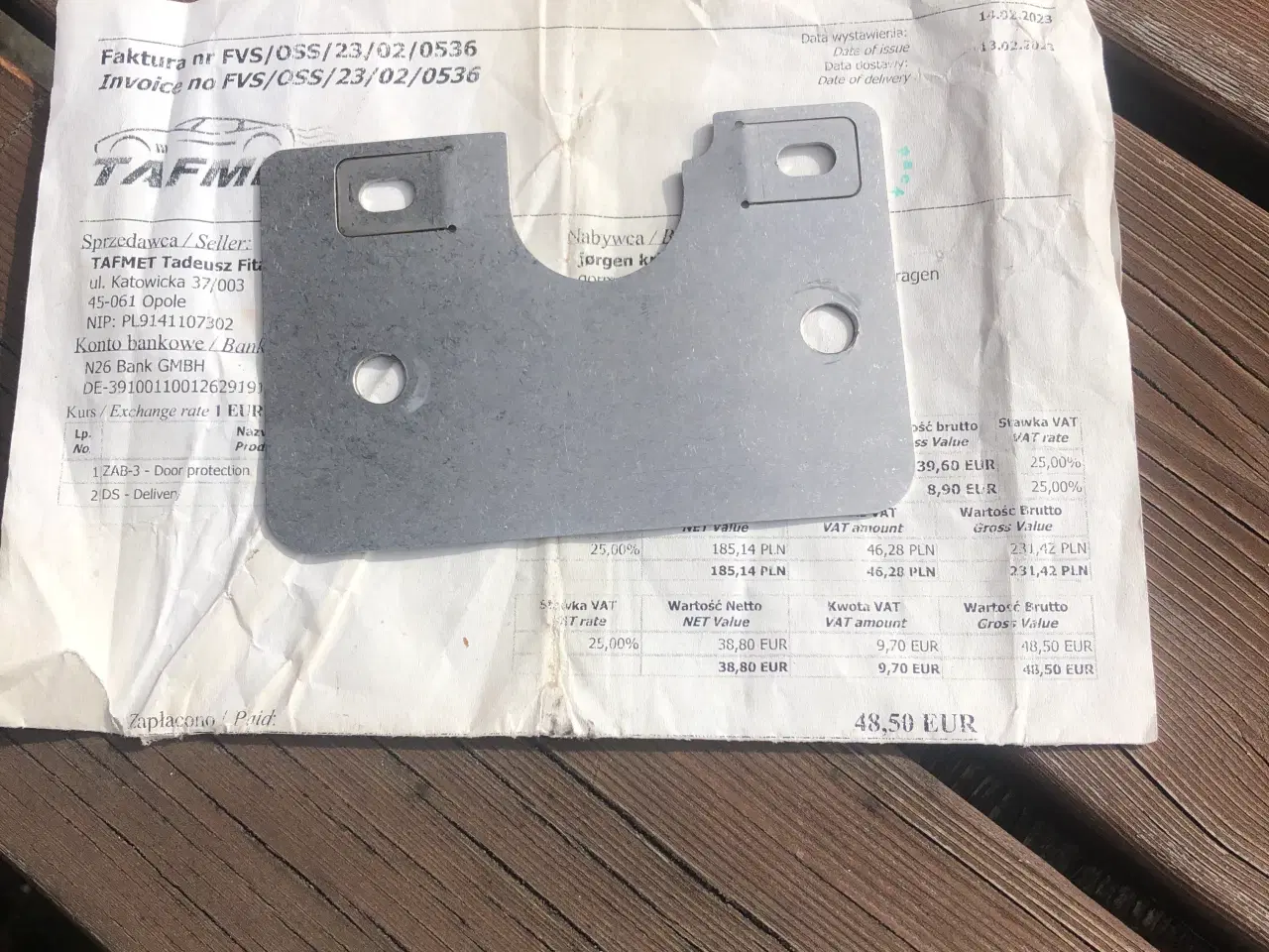 Billede 3 - Gasmåler/tyveri sikring til Fiat Ducato