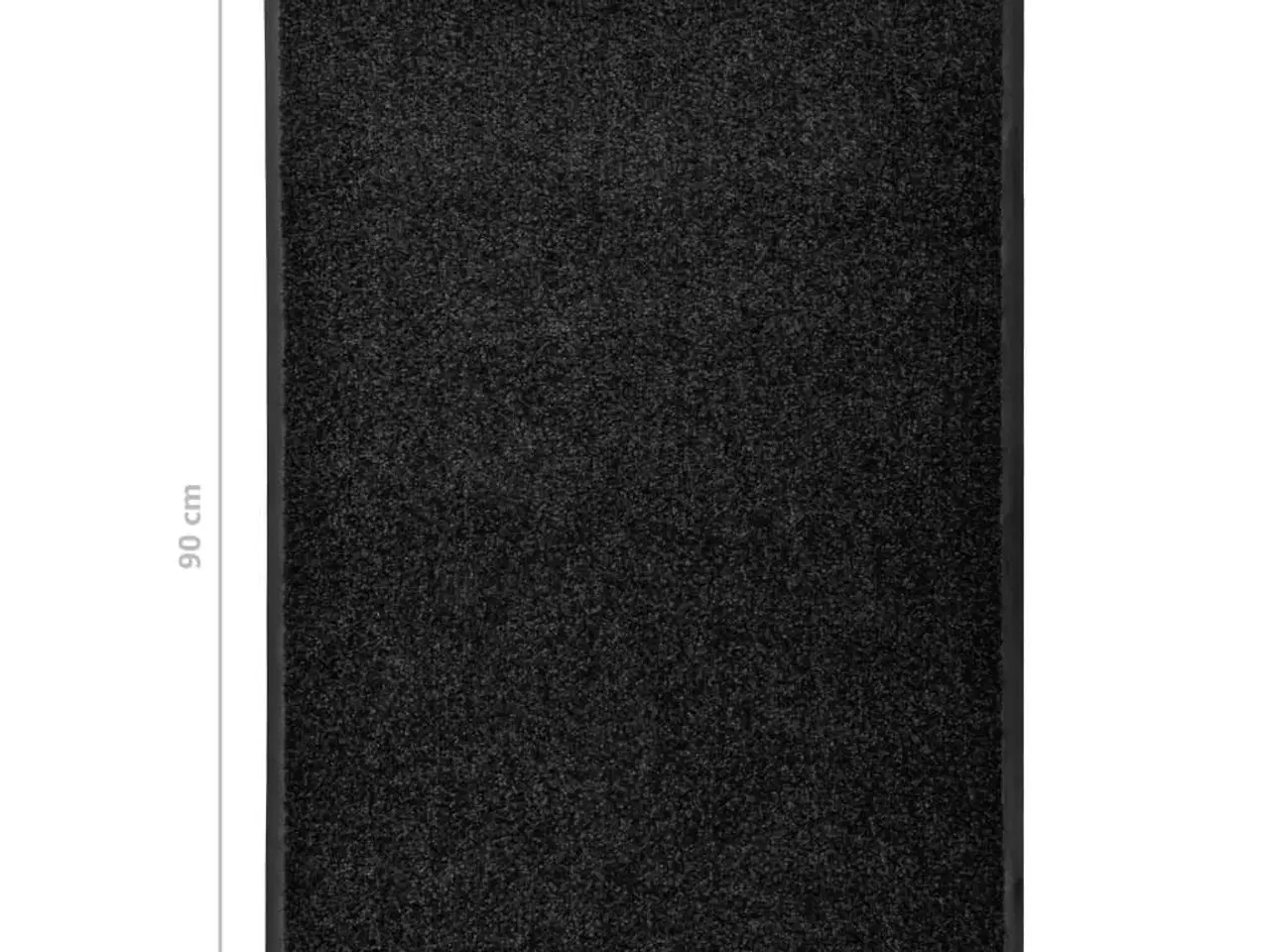 Billede 6 - Vaskbar dørmåtte 60x90 cm sort