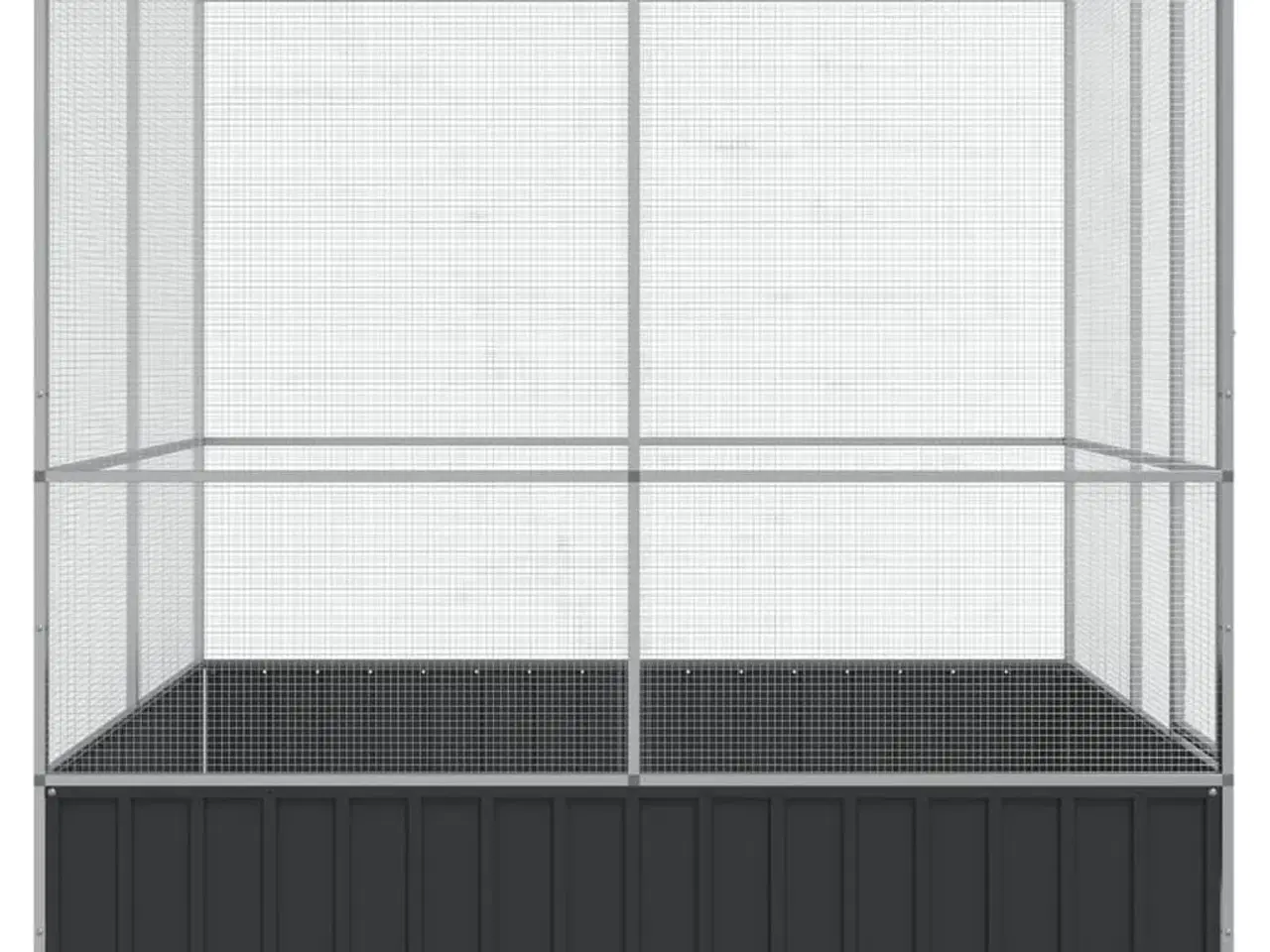 Billede 5 - Voliere 211x207x212 cm stål sølvfarvet