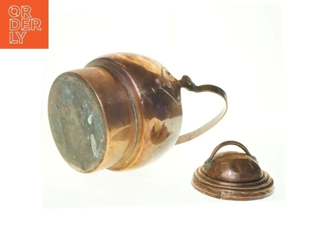 Billede 5 - Kobber-kedel, mål: 45 x 27 x 32 cm