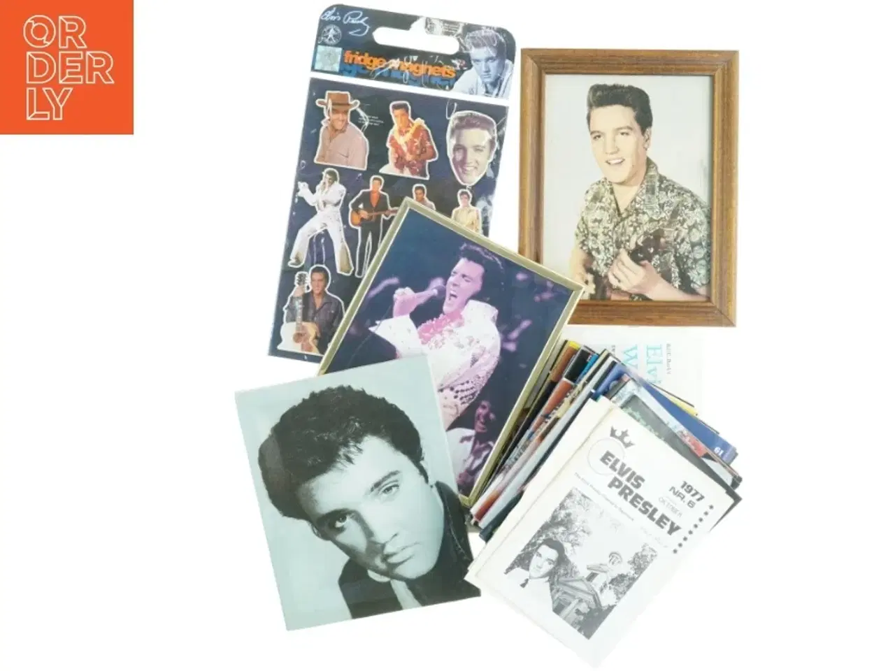 Billede 1 - Elvis Presley samling (str. Brun ramme 28 x 22 cm)