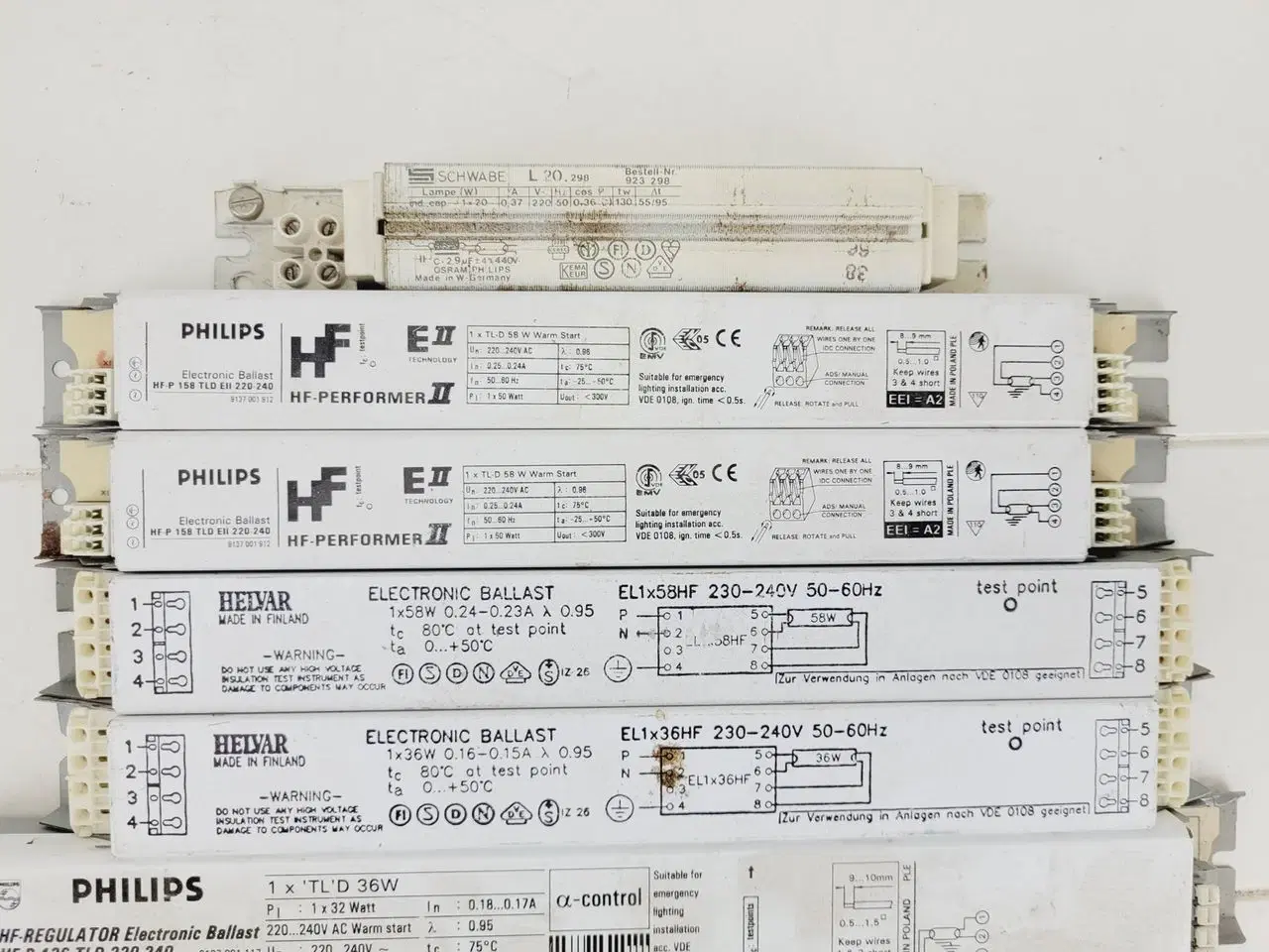 Billede 4 - 10 stk Spole / forkobling - Osram - Philips - Helv