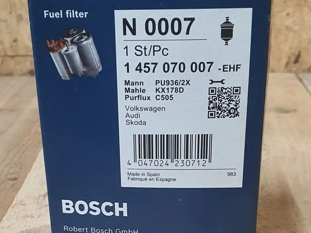 Billede 1 - brændstof filter