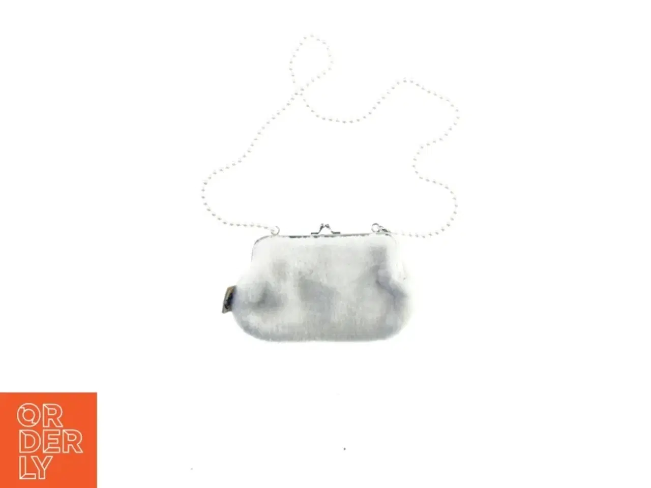 Billede 2 - Pels Dametaske med perlerem fra Tinka (str. 18 x 12 cm)