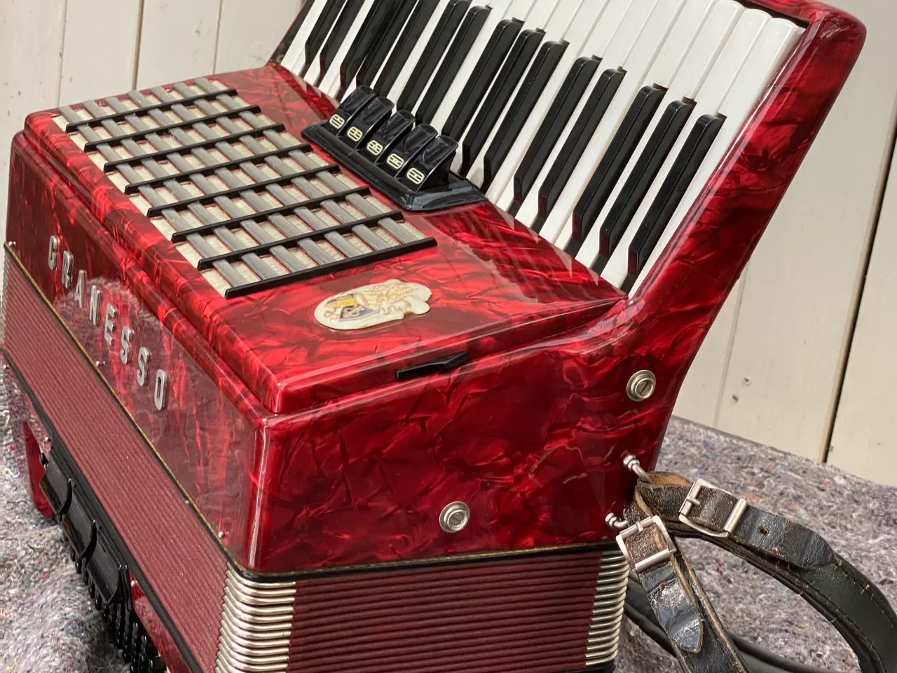 Billede 6 - Granesso harmonika – vintage rød perlemor, sælges 