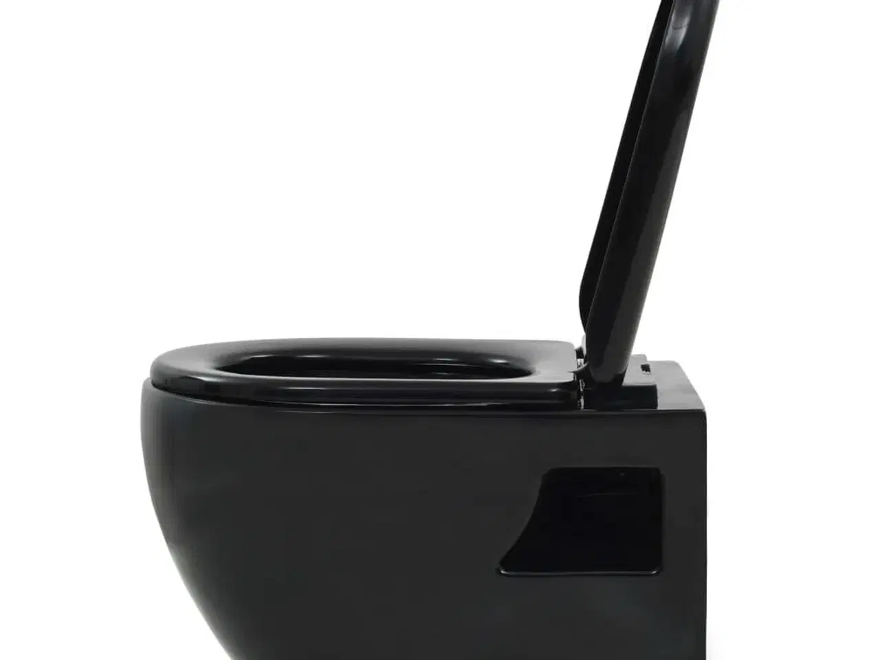 Billede 6 - Væghængt toilet med skjult cisterne keramisk sort