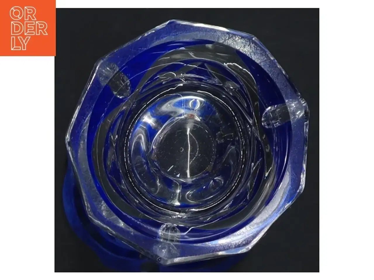 Billede 3 - Dekorativ vase i glas (str. 18x7,5 cm)