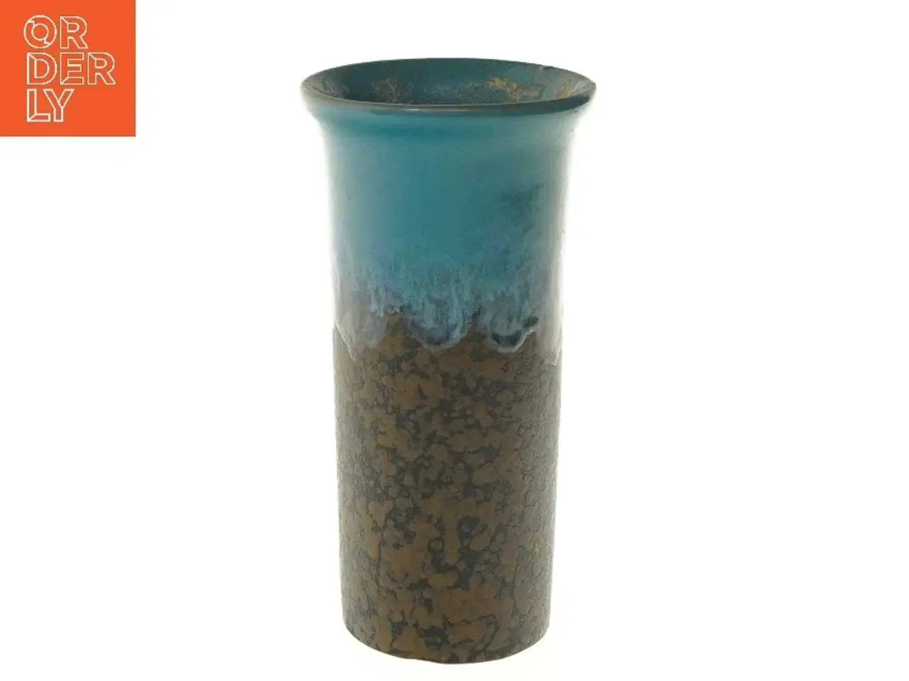 Billede 1 - Keramisk vase wg (str. Ø 10,5 cm længde 20 cm)