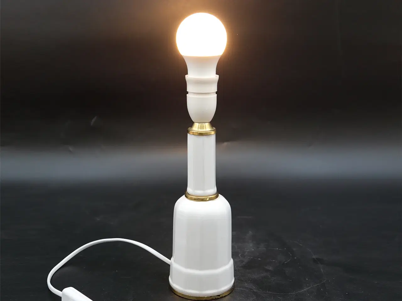 Billede 6 - Heiberglampe porcelæn/messing 1950–60