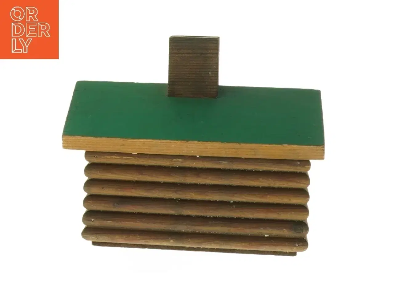 Billede 2 - Hus med grønt tag (str. 14,5x12 cm)