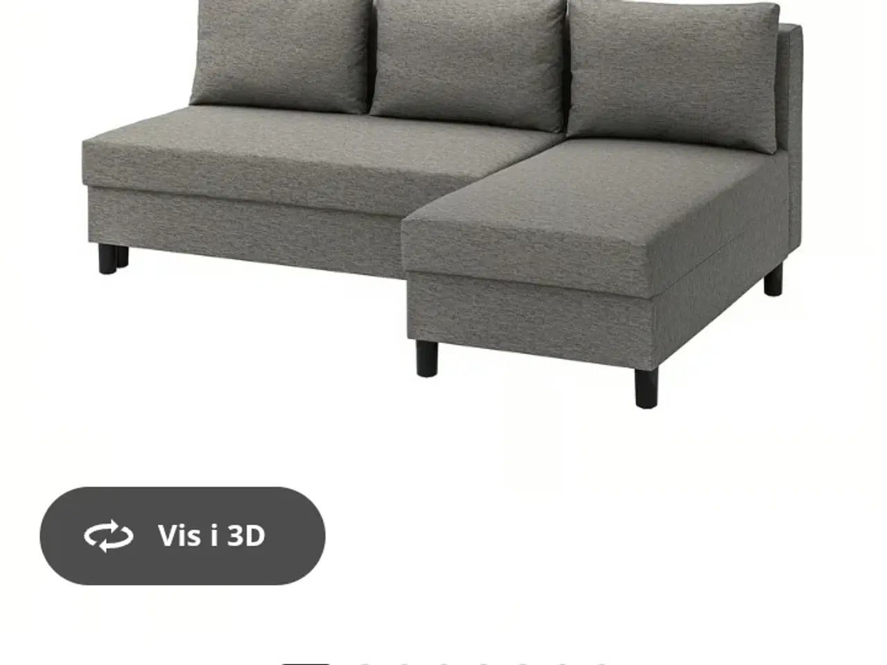 Billede 1 - ÄLVDALEN 3-pers. sovesofa med chaiselong, Knisa gr