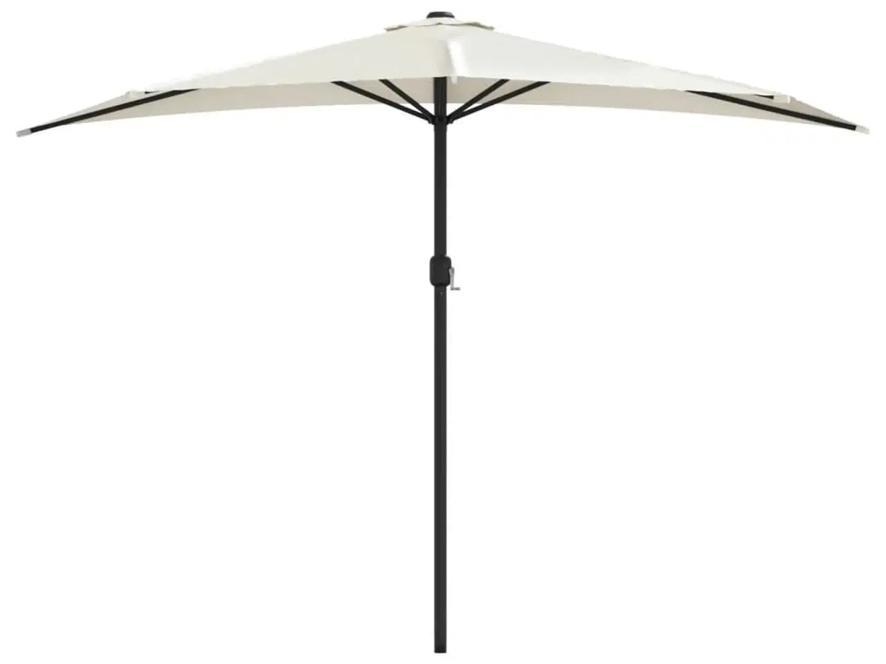 Billede 3 - Balkonparasol med aluminumsstang sandfarvet 300 x 155 cm halv