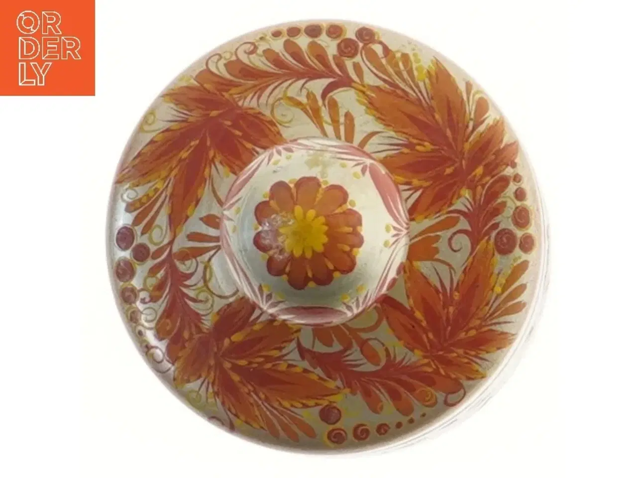 Billede 4 - Dekorativ lågkrukke (str. Ø 10 cm længde 16,5 cm)