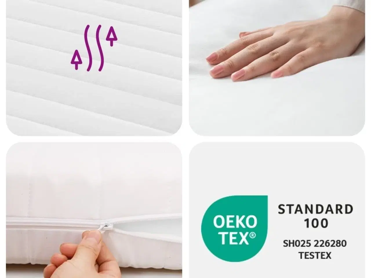 Billede 8 - Skummadras til børn 80x160 cm 7 zoner hårdhed 20 ILD hvid