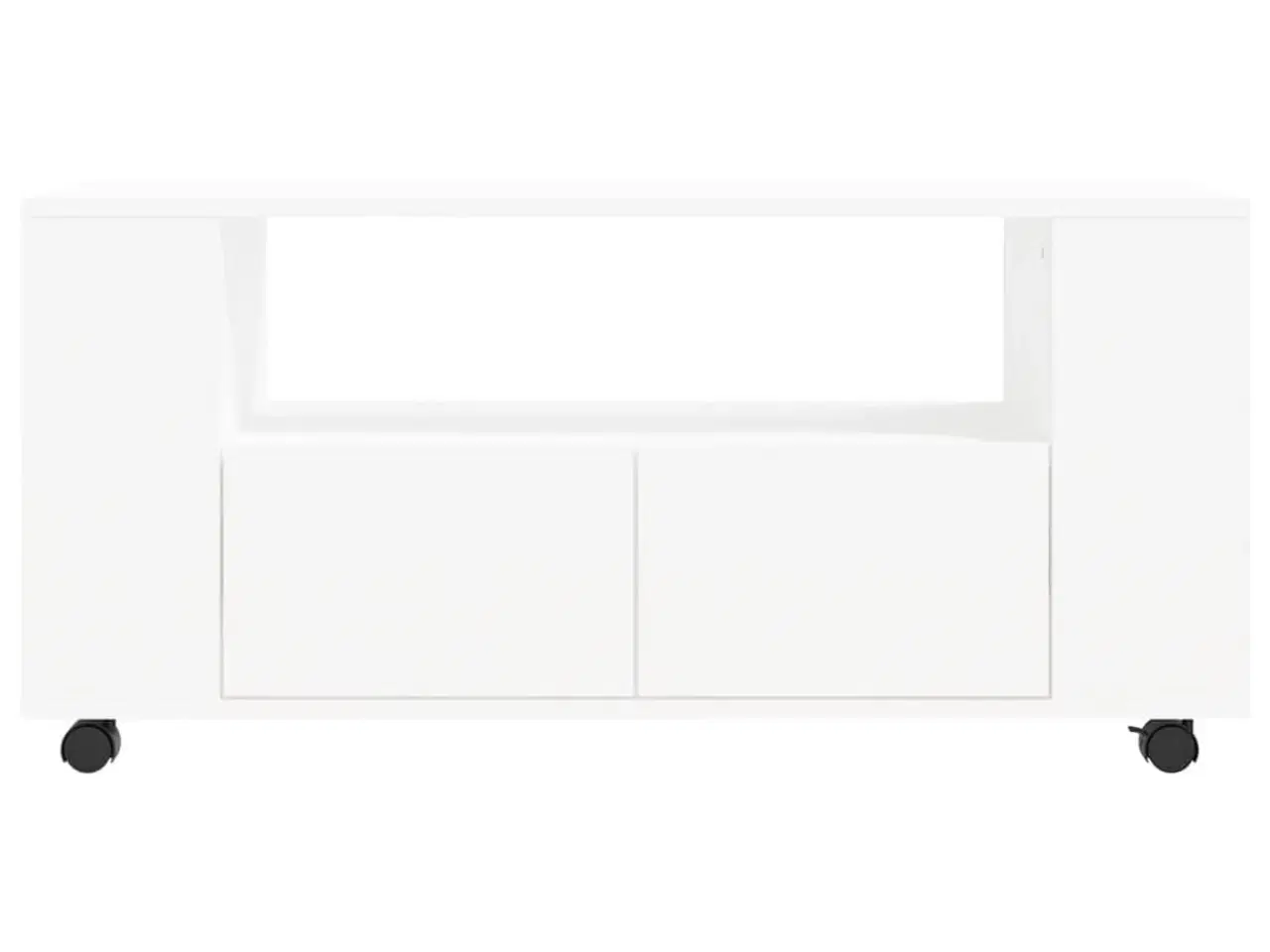 Billede 6 - Tv-bord 102x34,5x43 cm konstrueret træ hvid