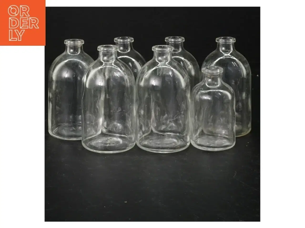 Billede 1 - Gennemsigtige glasflasker (str. 10 cm 7 cm)