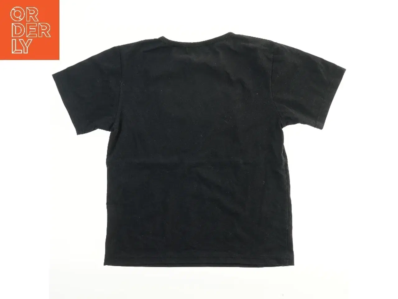 Billede 2 - Sort T-shirt med print (str. 152)