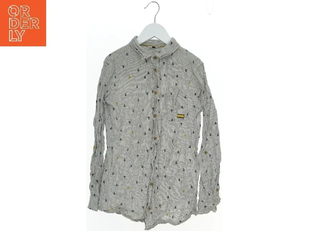 Billede 1 - Langærmet skjorte med print fra Pomp de Lux (str. 152)