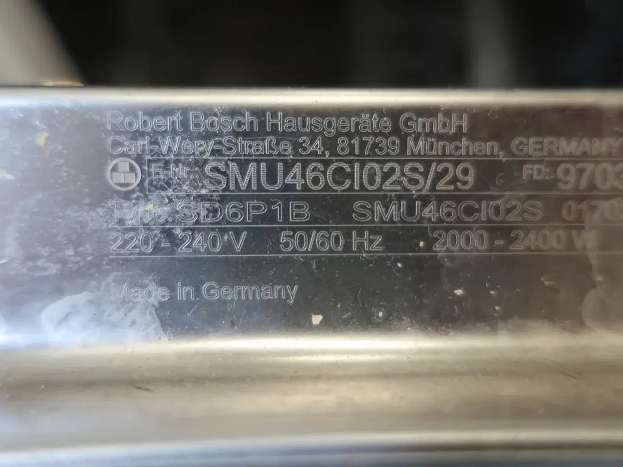 Billede 4 - Opvaskemaskine BOSCH SMU46C102S/29