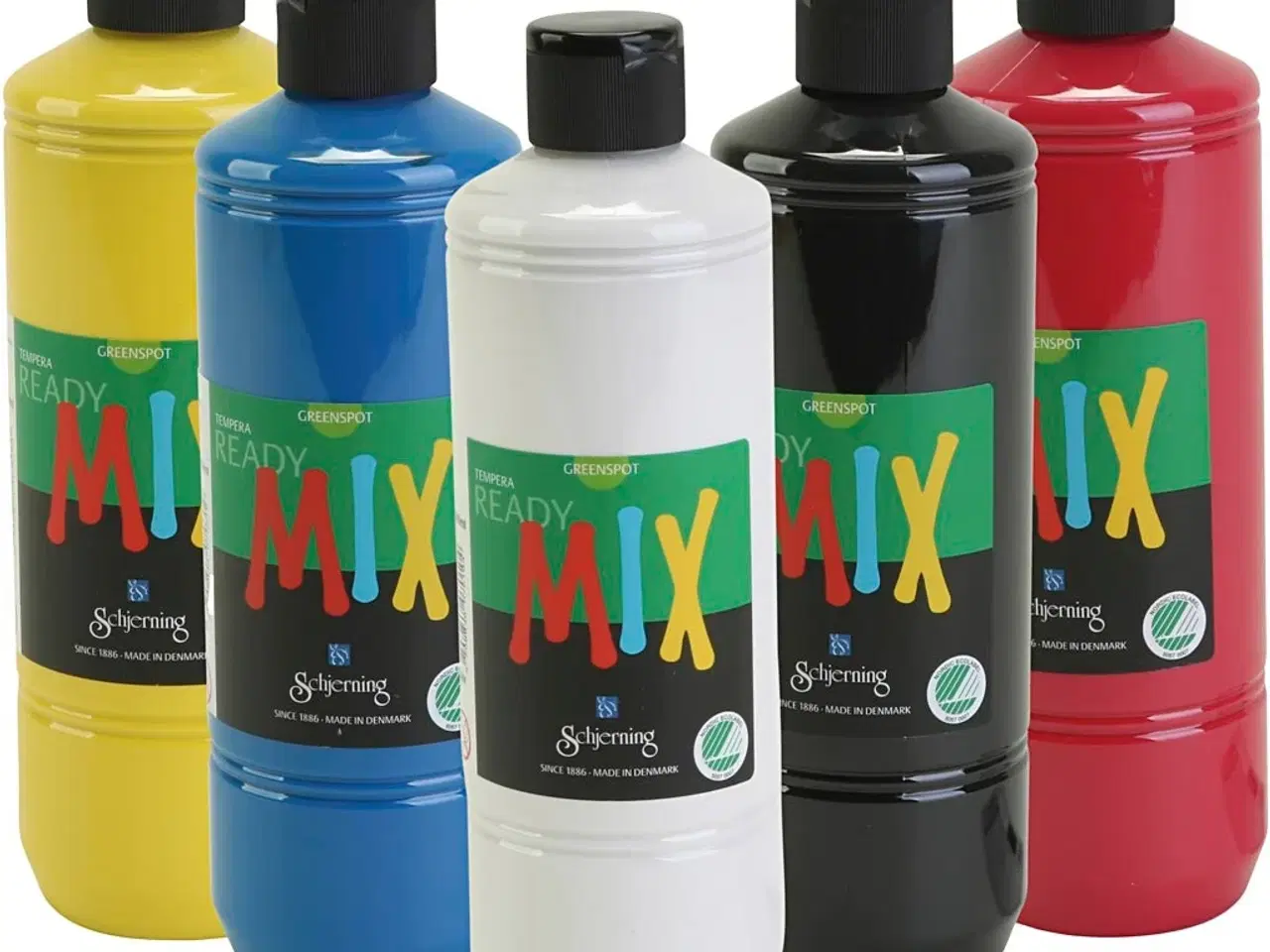 Billede 1 - Greenspot Ready Mix, mat temperamaling, 5x500ml