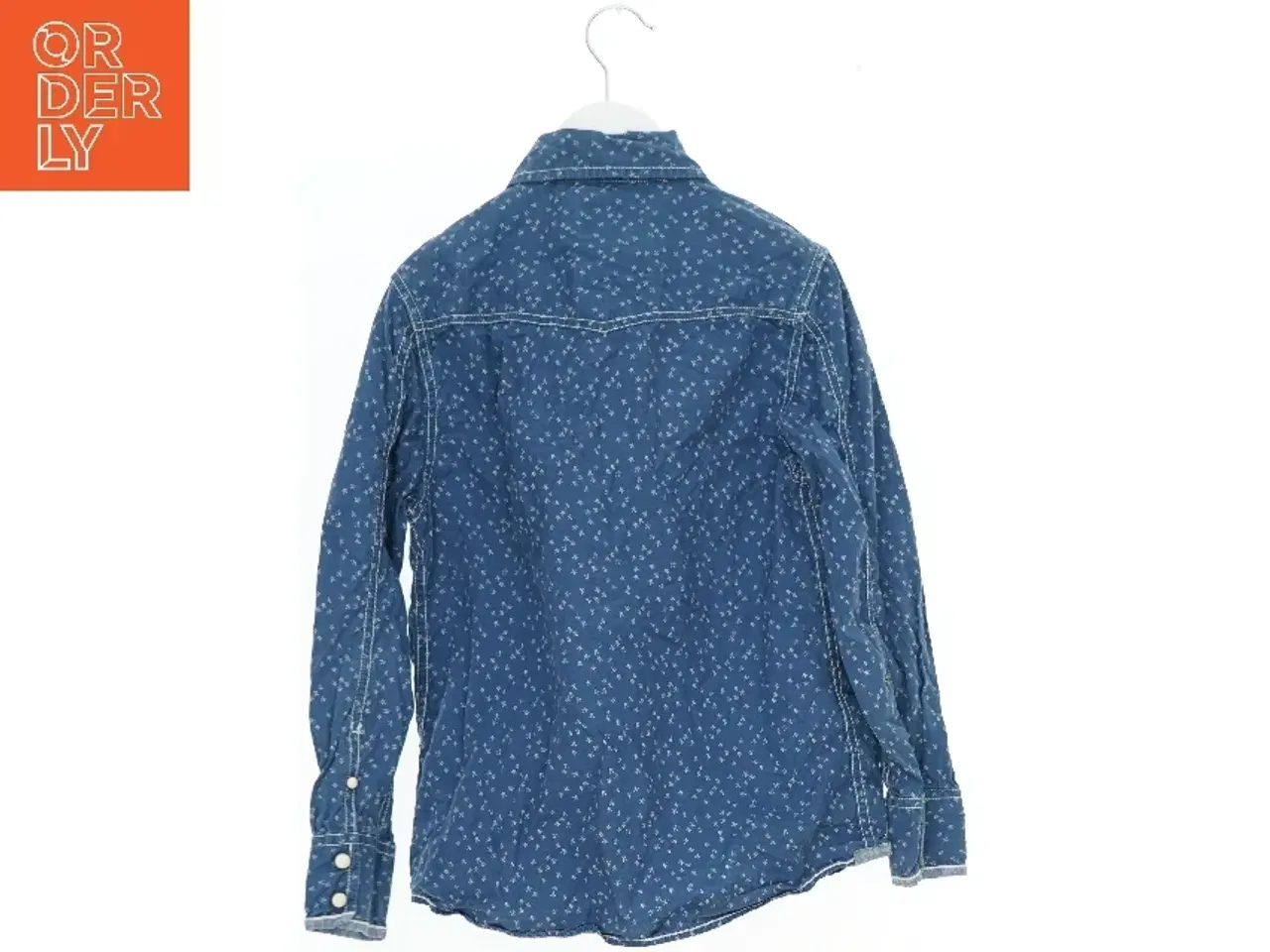 Billede 2 - Langærmet denim skjorte med blomsterprint fra Scotch Shrunk (str. 140)