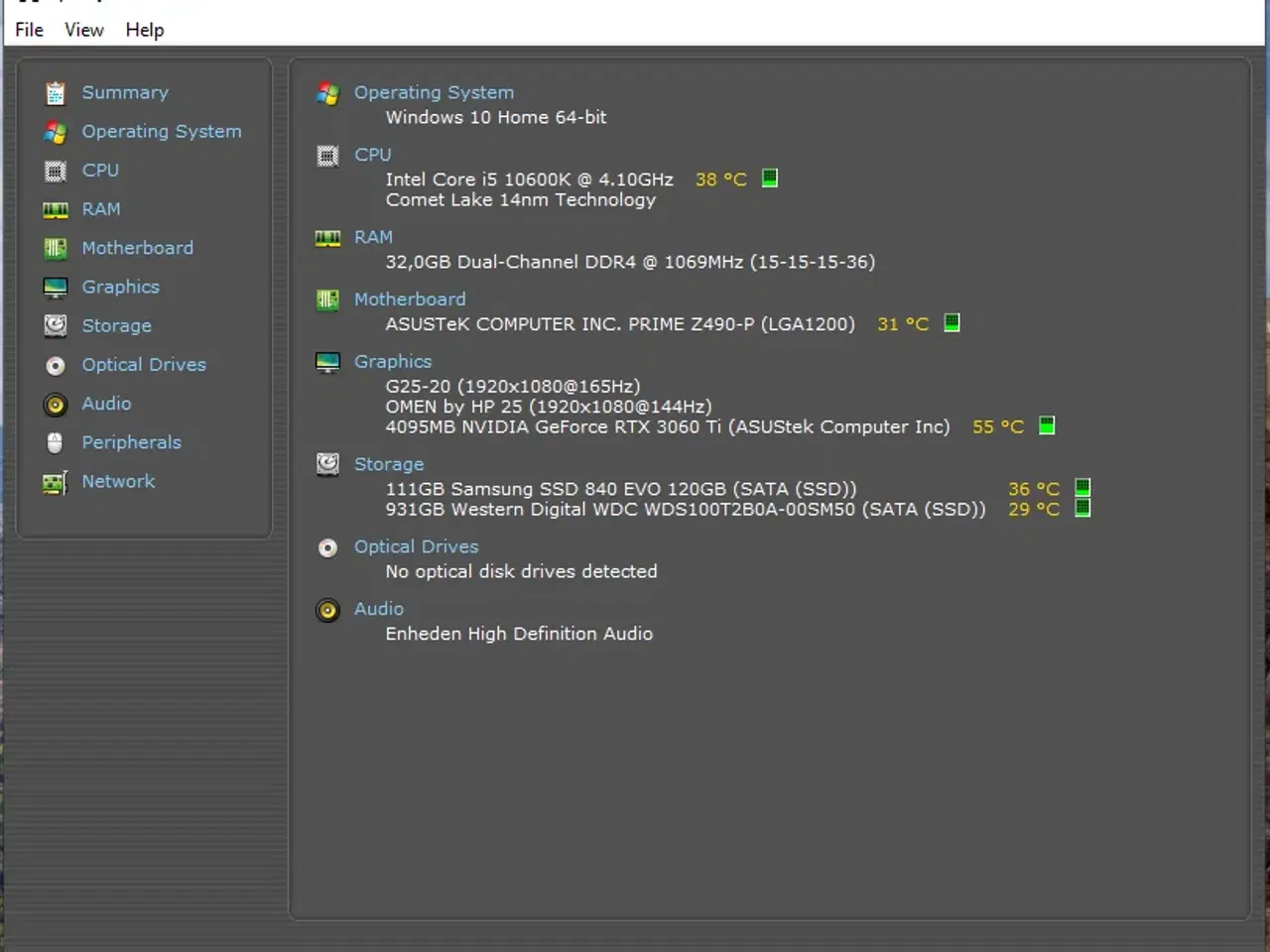 Billede 3 - Gaming Computer - RTX 3060 / I5 10600K + Skærm