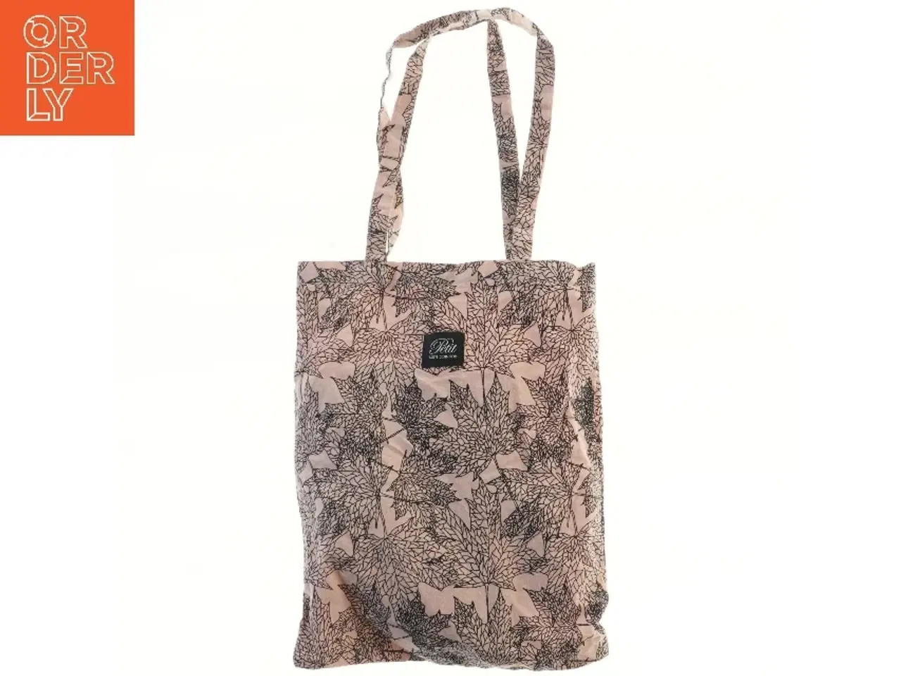 Billede 1 - Stofpose med bladmønster fra Petit (str. 36x40 & 66x91 cm)