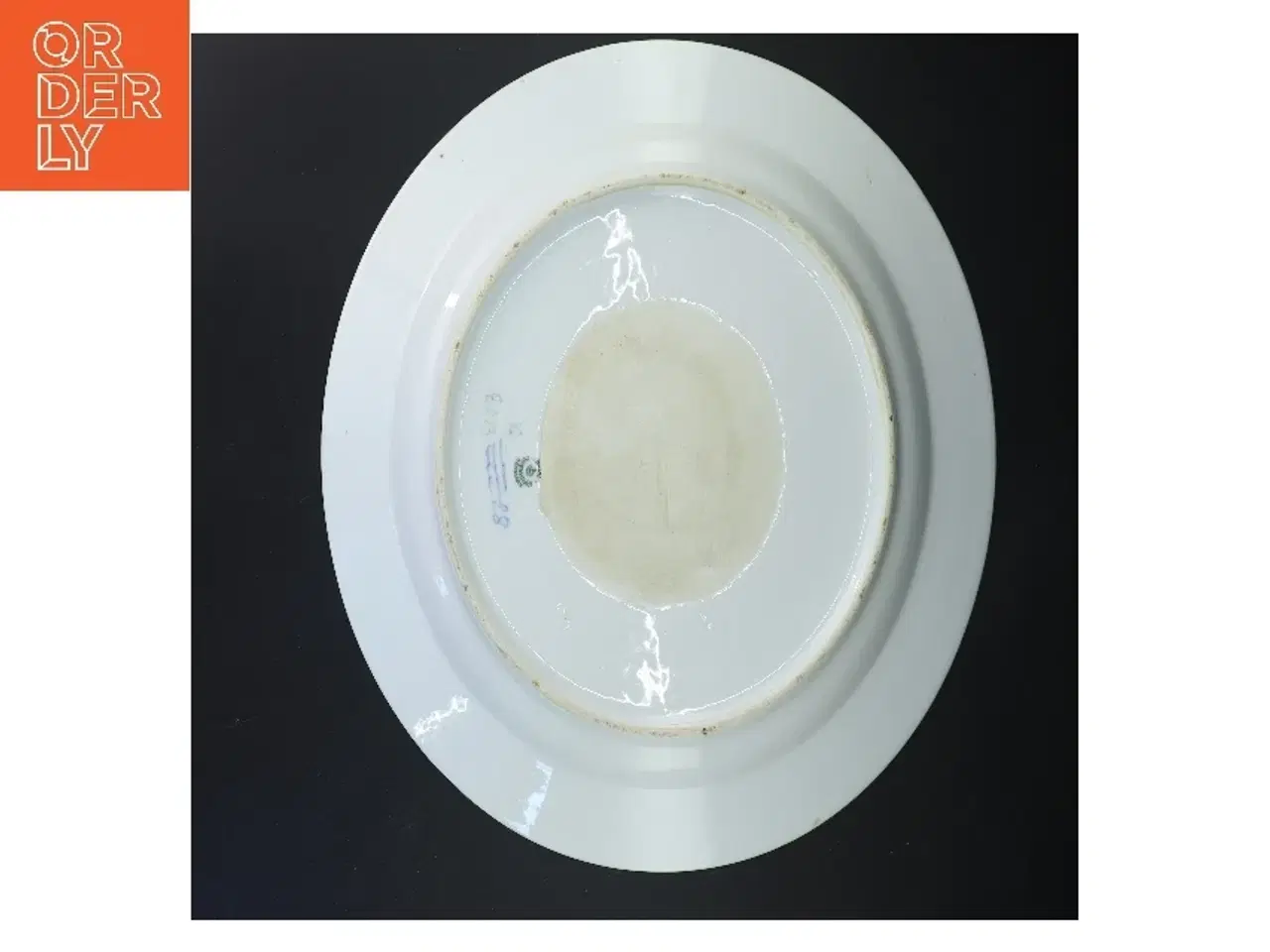 Billede 3 - Blå blomst fad fra Royal Copenhagen (str. Ø 36 cm)