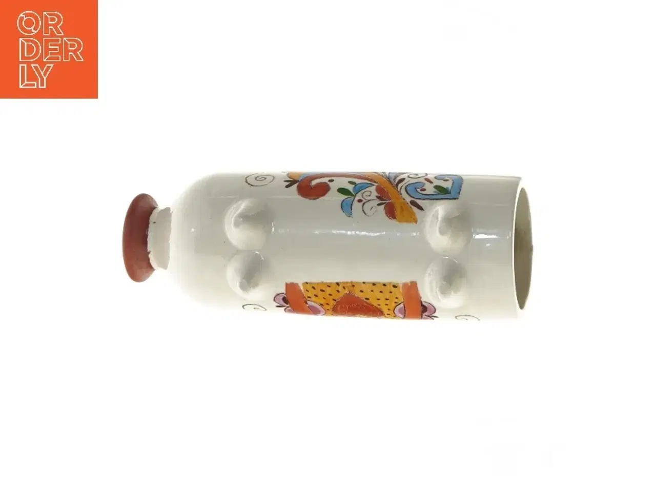 Billede 3 - Keramisk sparegris med dekorationer (str. 21 cm)