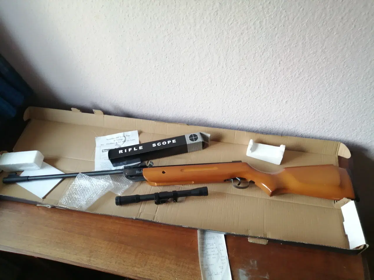 Billede 3 - Luftgevær m/ kikkertsigte samt pistol4.5mm