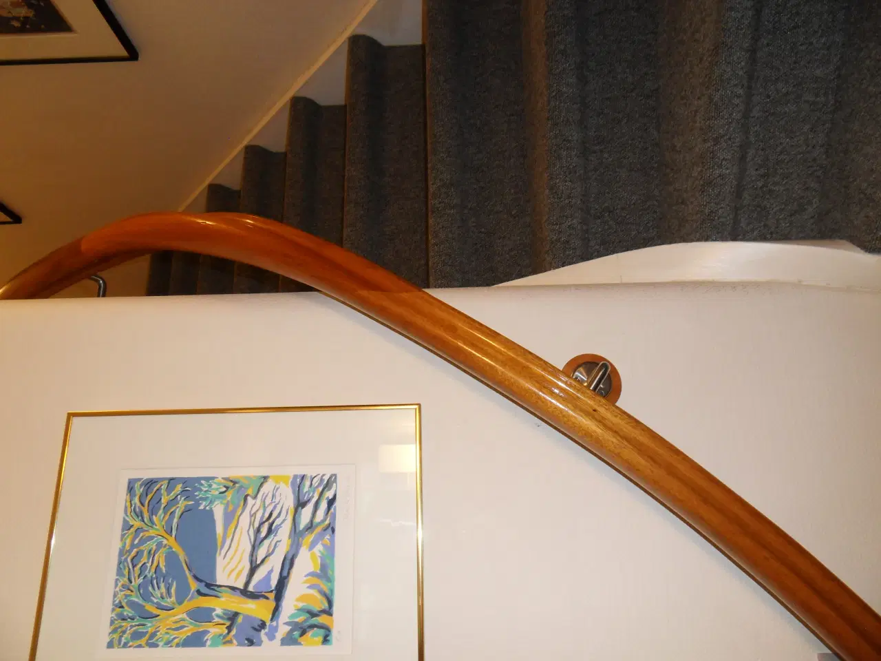 Billede 5 - GELÆNDER til trappe med ca. 13 trin i vinkel