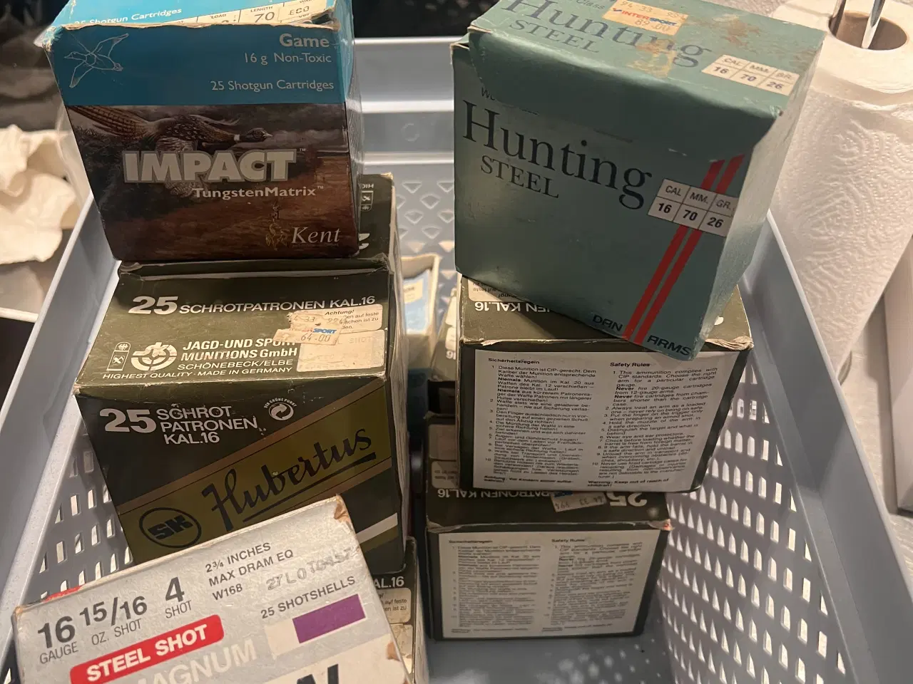 Billede 1 - ca 300 stk kaliber 16 haglpatroner