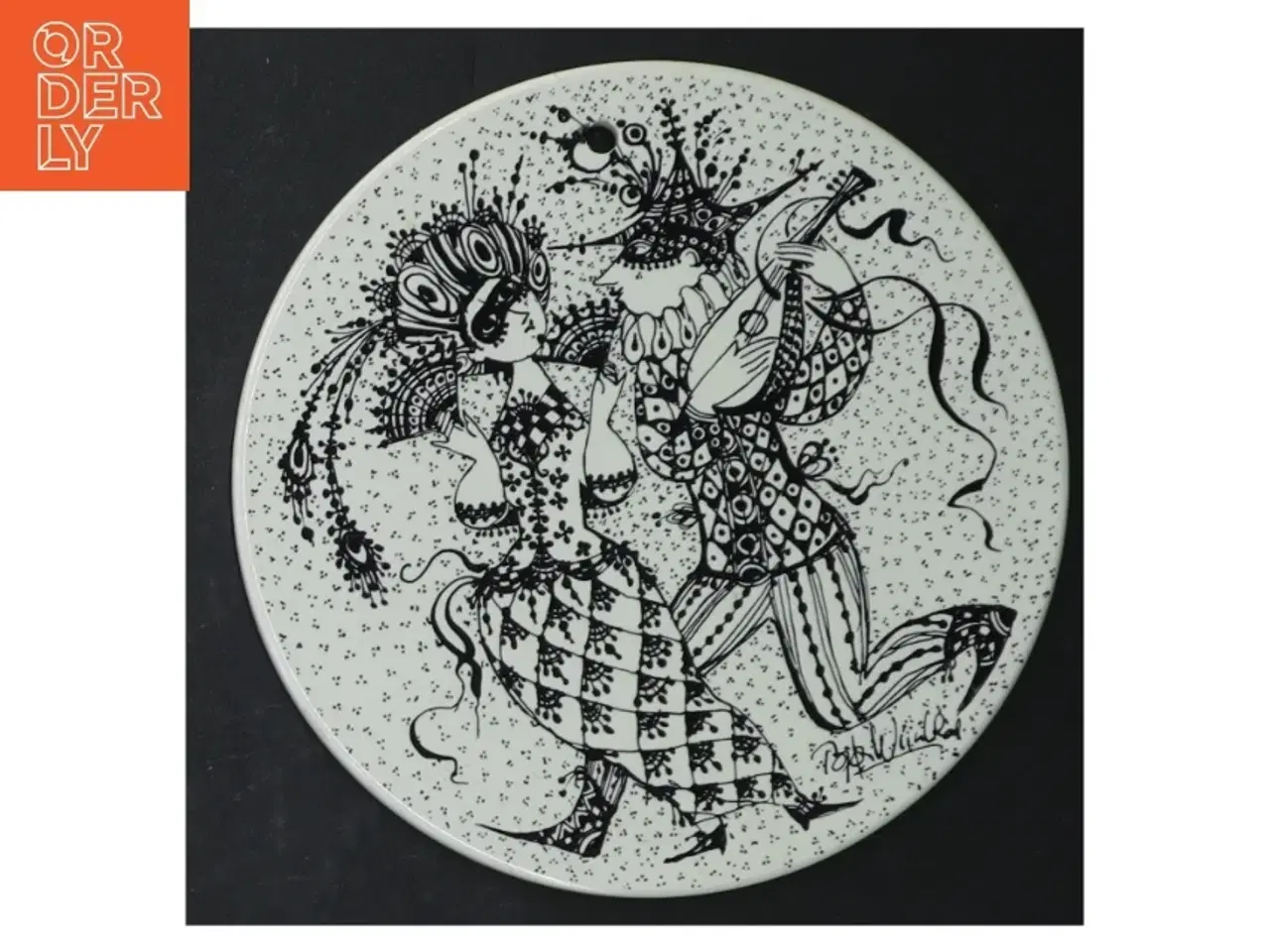 Billede 2 - Bjørn Wiinblad porcelænstallerkener fra Nymlle (str. Ø. 15 cm. 6 styk)
