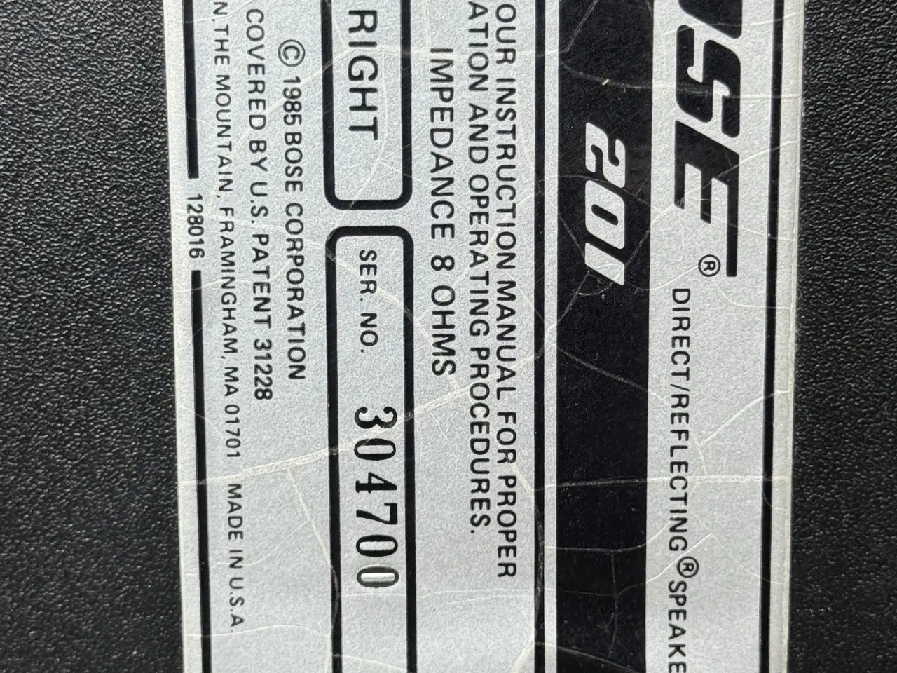 Billede 5 - Vintage Bose 201 Højttalere (2x)