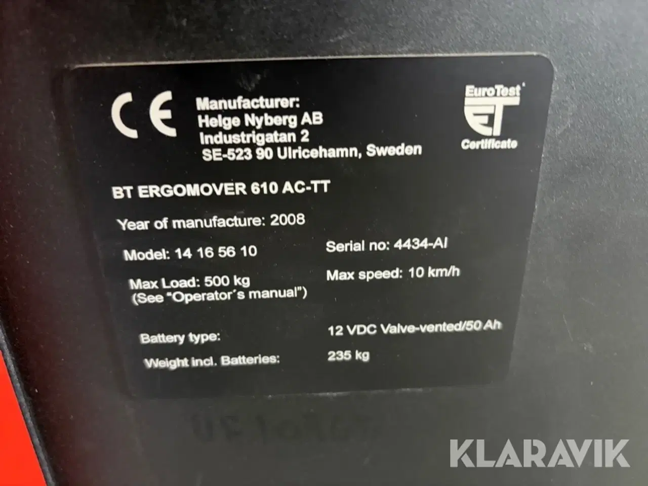 Billede 10 - Plukketruck BT Ergomover 610 AC-TT 14165610