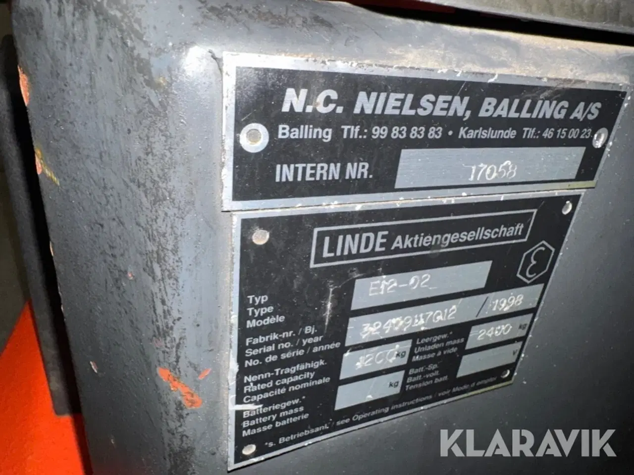 Billede 5 - El truck Linde E12