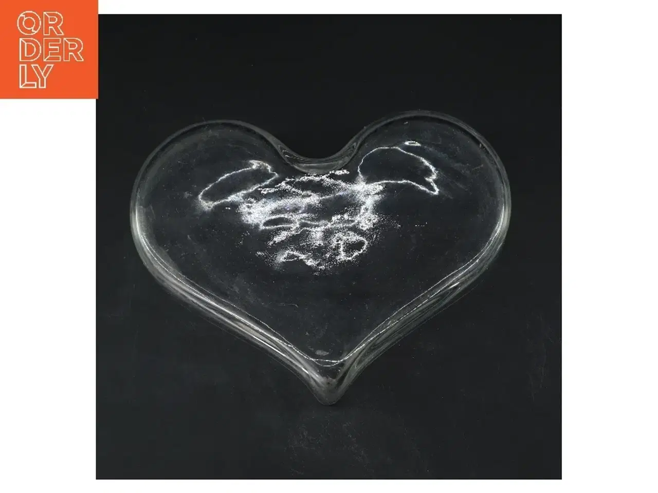 Billede 3 - Hjerteformet glasfad (str. 20x15 cm)