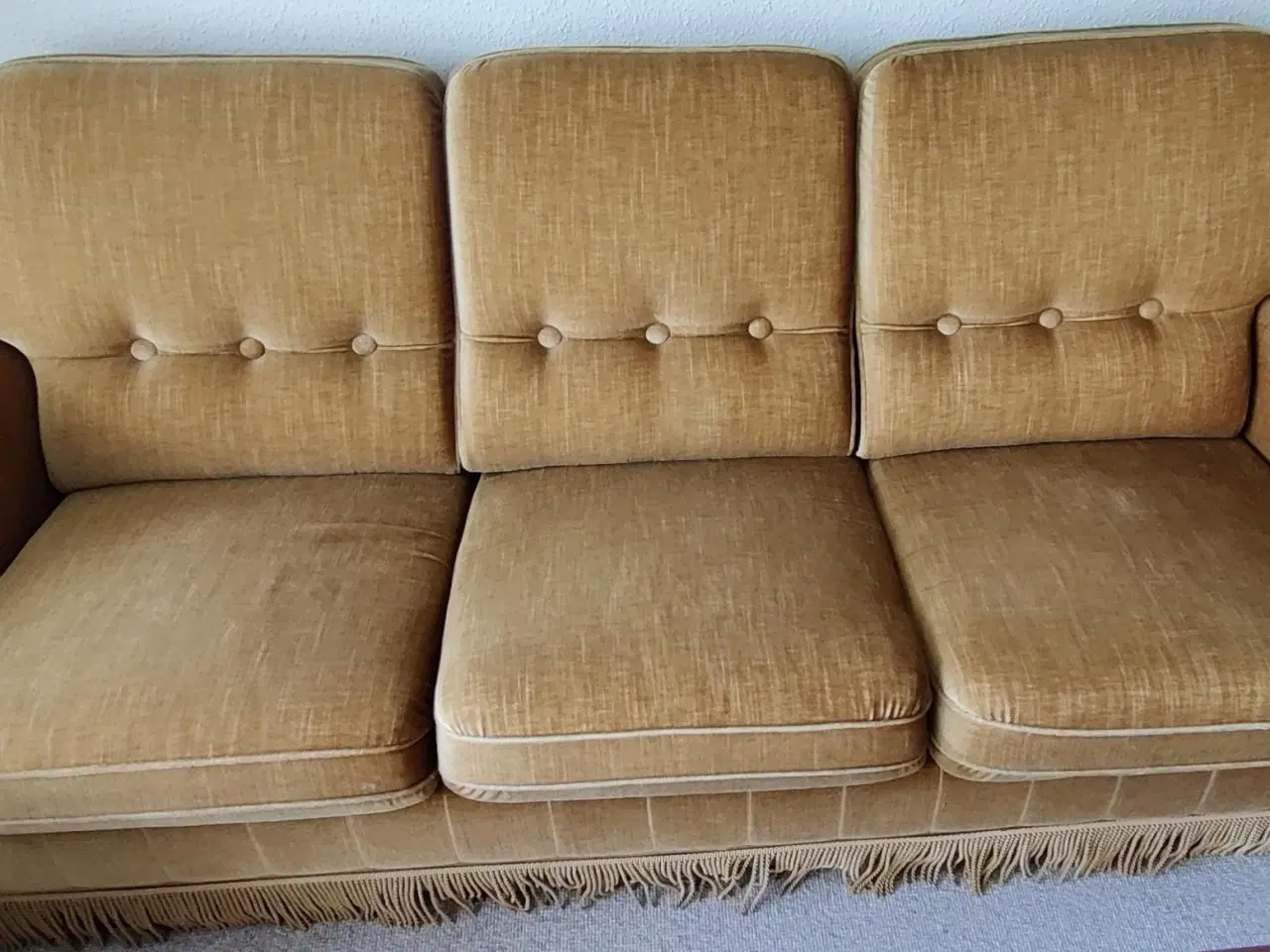 Billede 3 - Flot sofagruppe inkl. maghoniborde