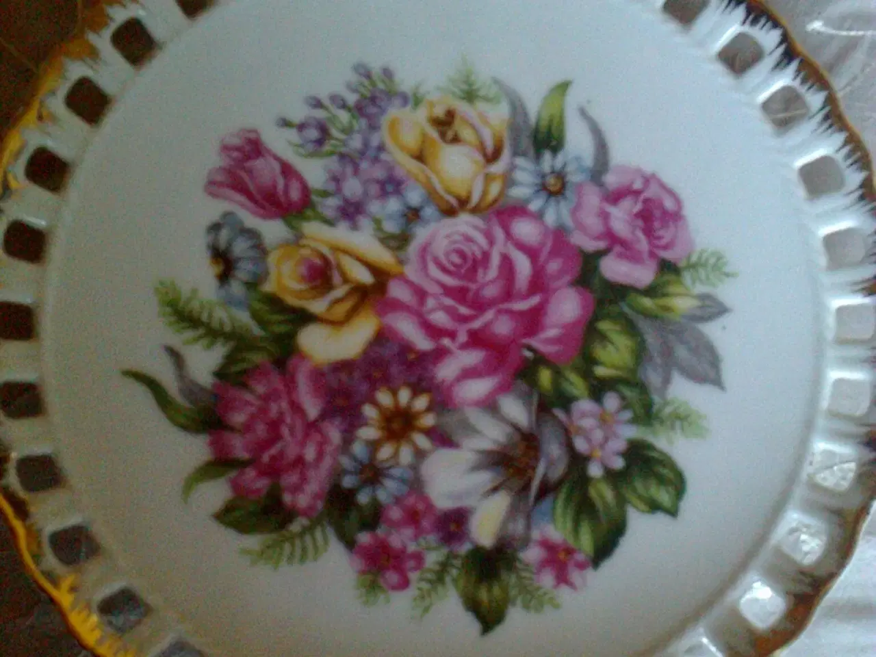 Billede 1 - Blomster platter 5 stk