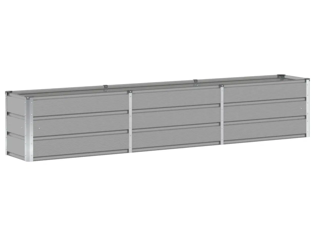 Billede 2 - Plantekasse Lysegrå 240 x 40 x 45 cm Stål