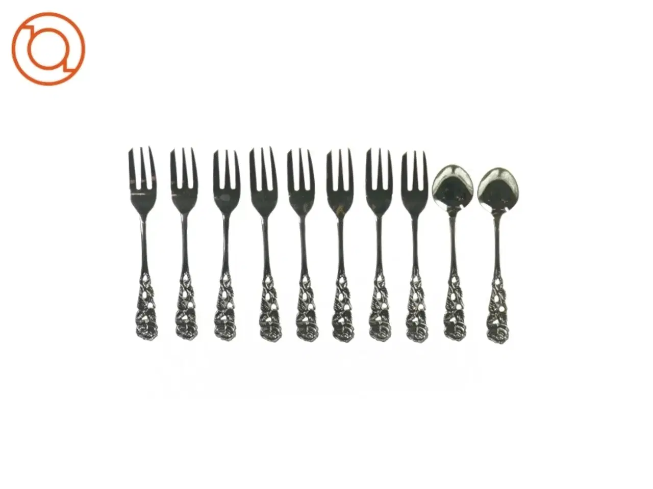 Billede 1 - Bestik (8 gafler og 2 skeer) fra Ukendt (str. L: 12cm og L: 12,5cm)