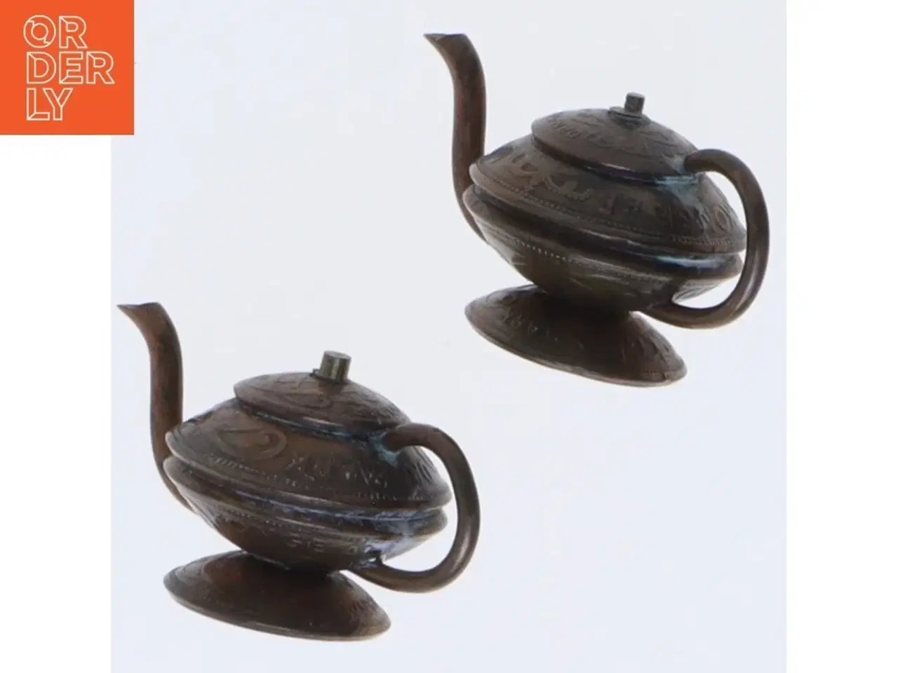 Billede 3 - Pyntetekander lavet af mønter (str. 4 x 2 cm)